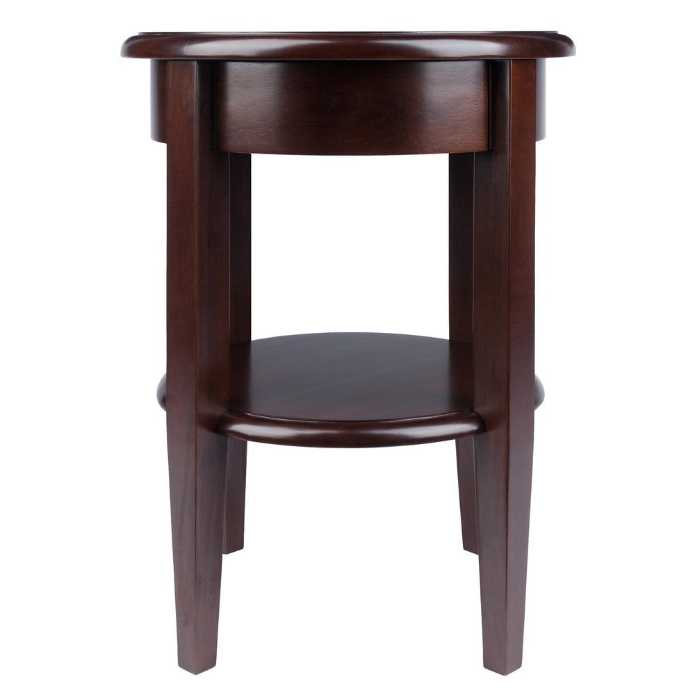Concord Round End Table Walnut WIN-94217