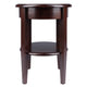 Concord Round End Table Walnut WIN-94217