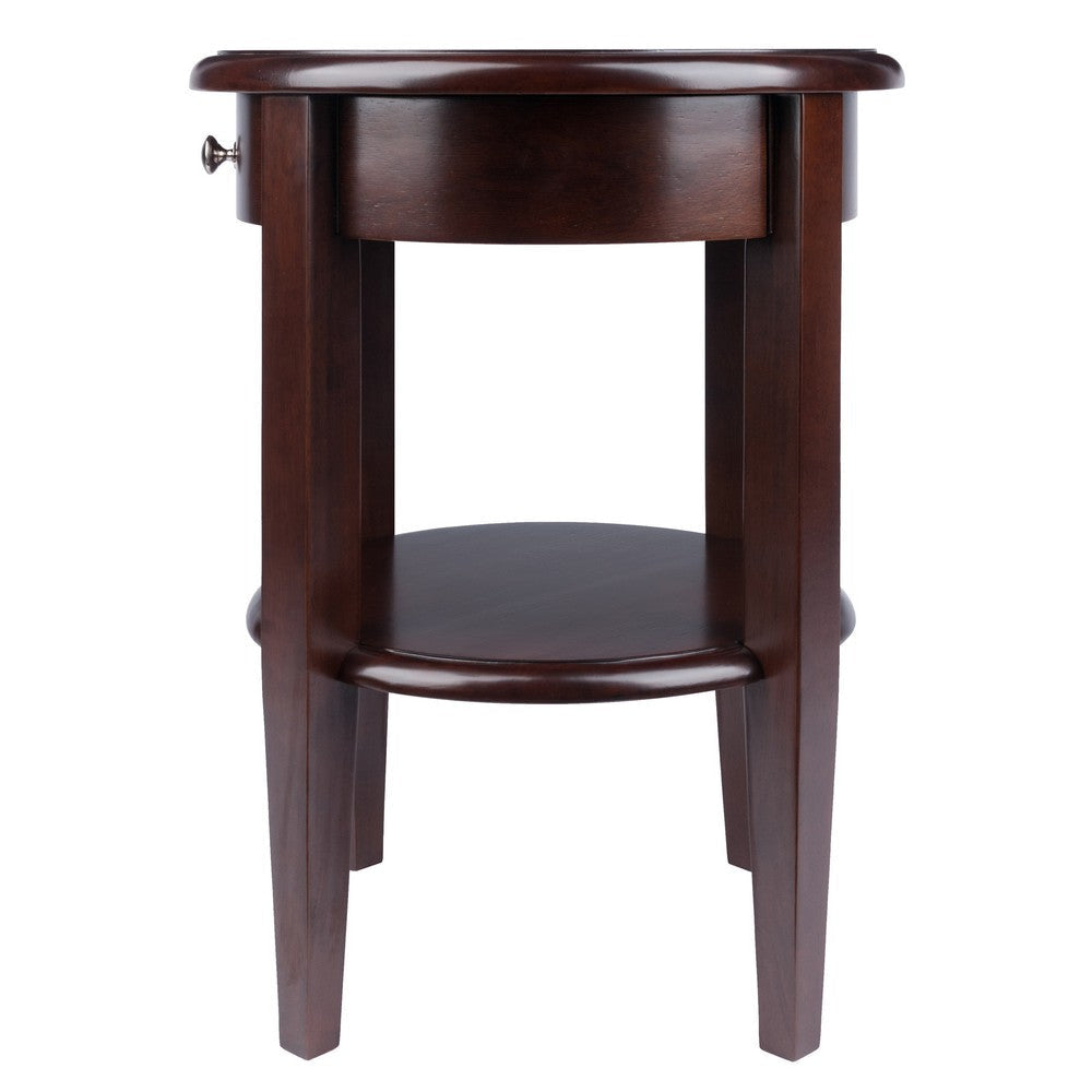 Concord Round End Table Walnut WIN-94217