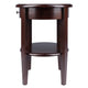 Concord Round End Table Walnut WIN-94217
