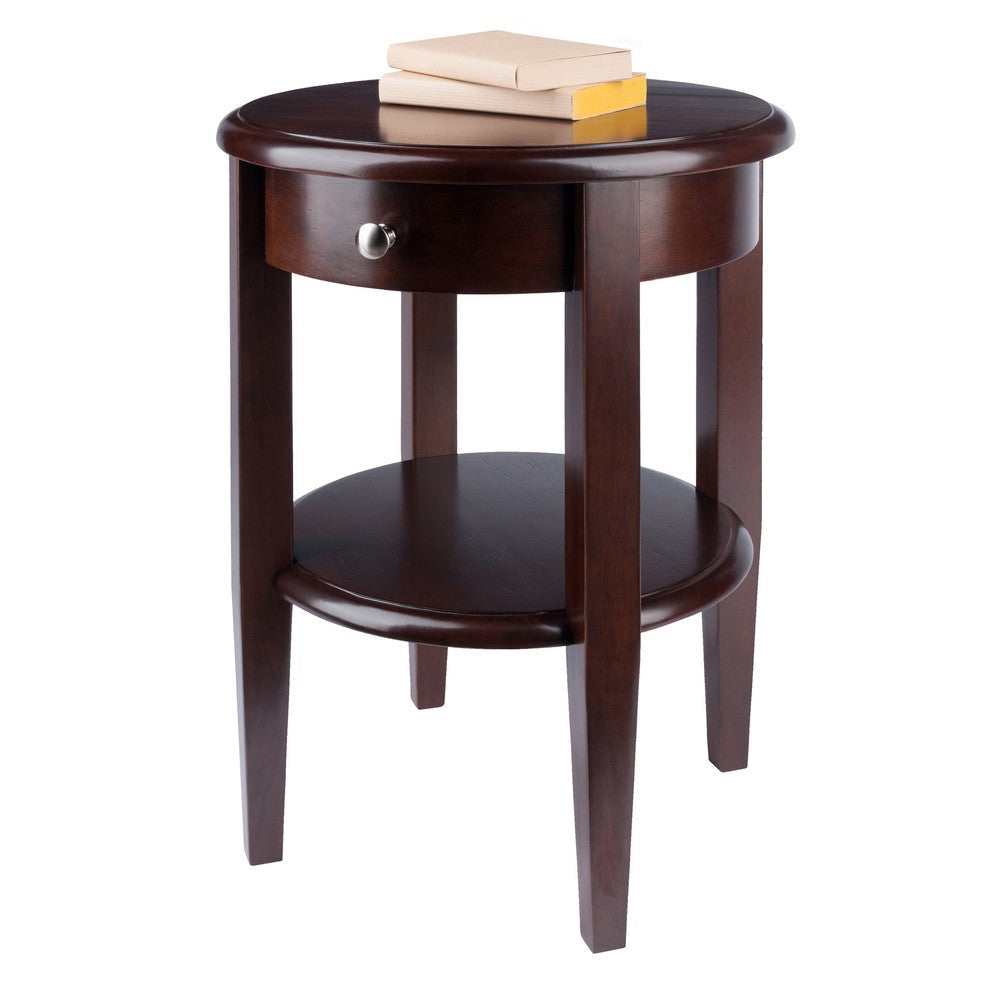 Concord Round End Table Walnut WIN-94217
