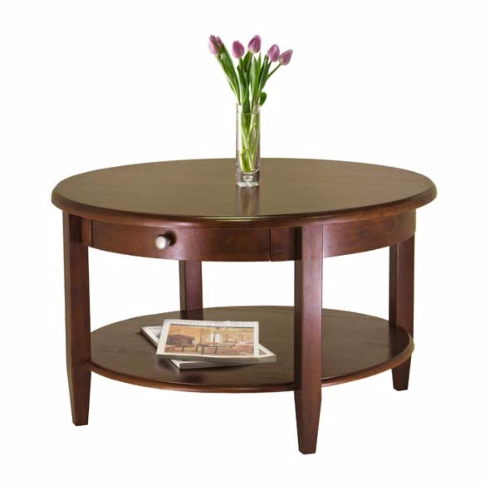 Concord Round Coffee Table, Walnut