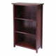 Milan 3-Section Bookshelf, Walnut