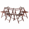 Robin 4-Pc Folding Chair Set Walnut WIN-94415