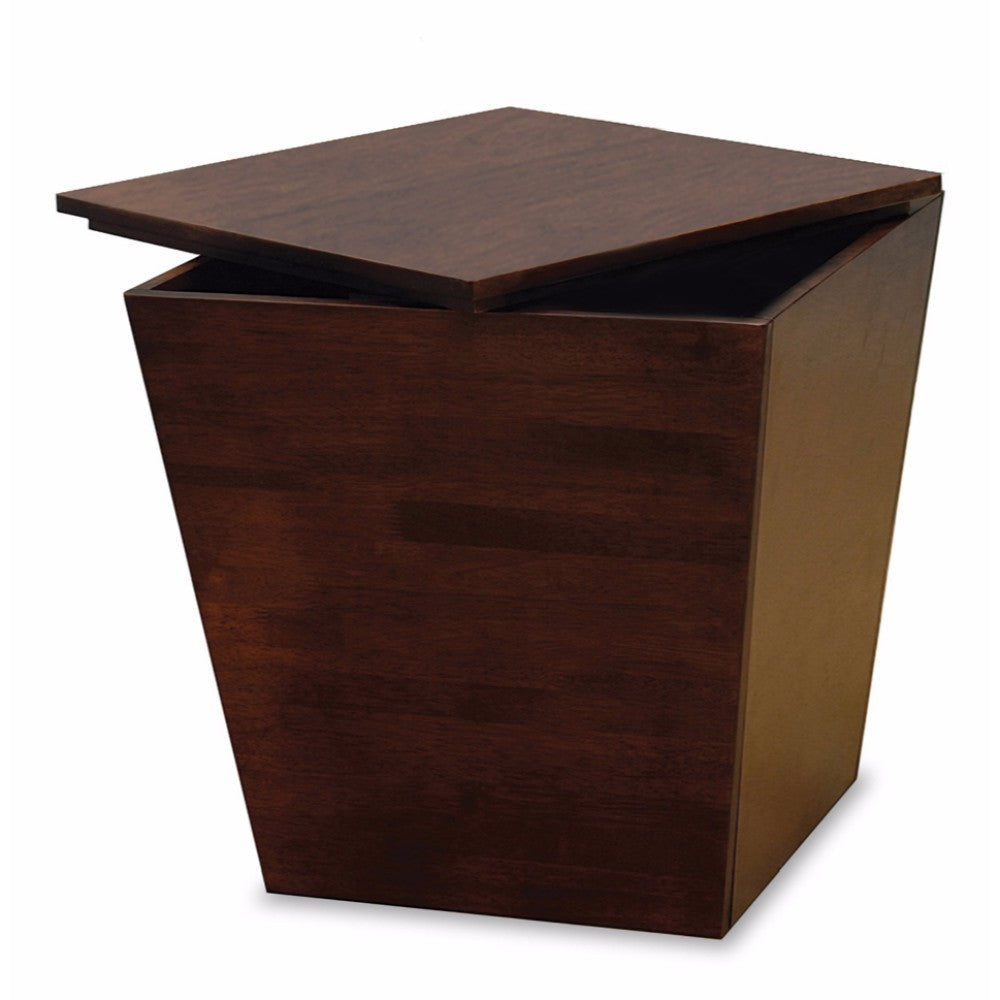 Mezo Storage Cube, Accent Table, Walnut