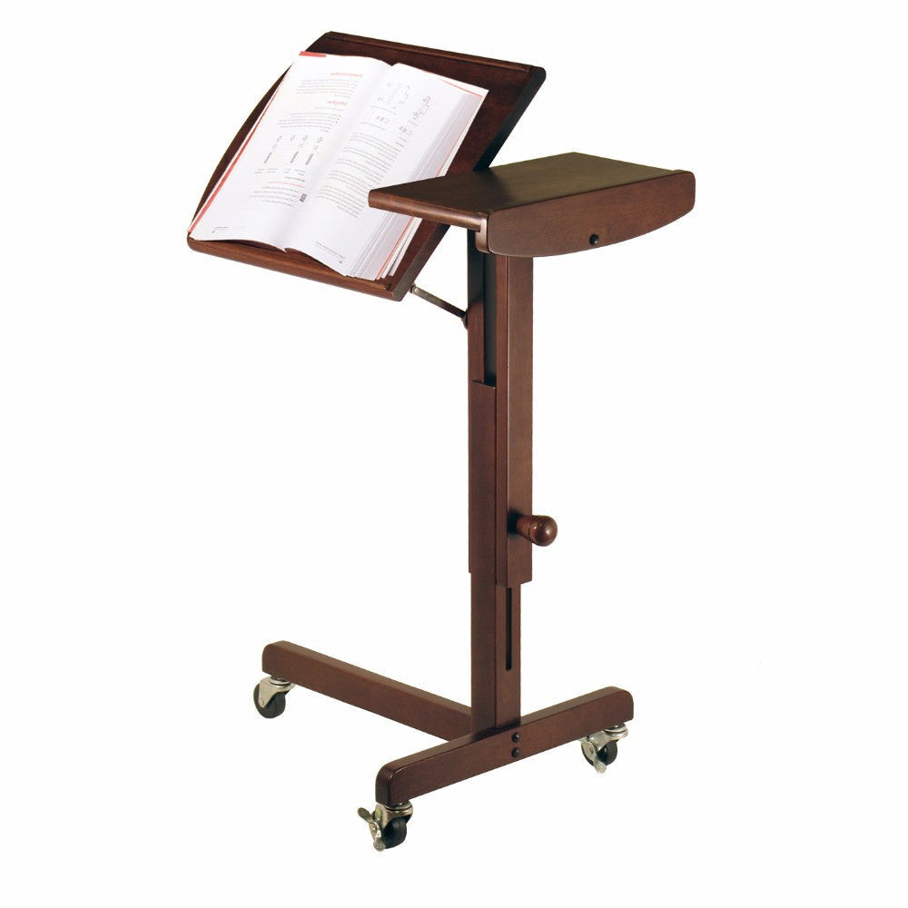 Olson Adjustable Laptable Cart Walnut WIN-94423