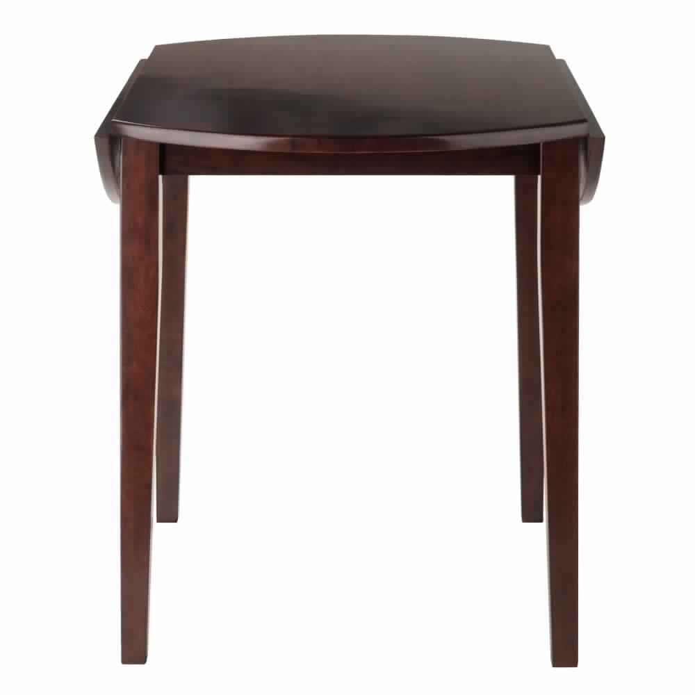 Clayton Round Drop Leaf Dining Table Walnut WIN-94436