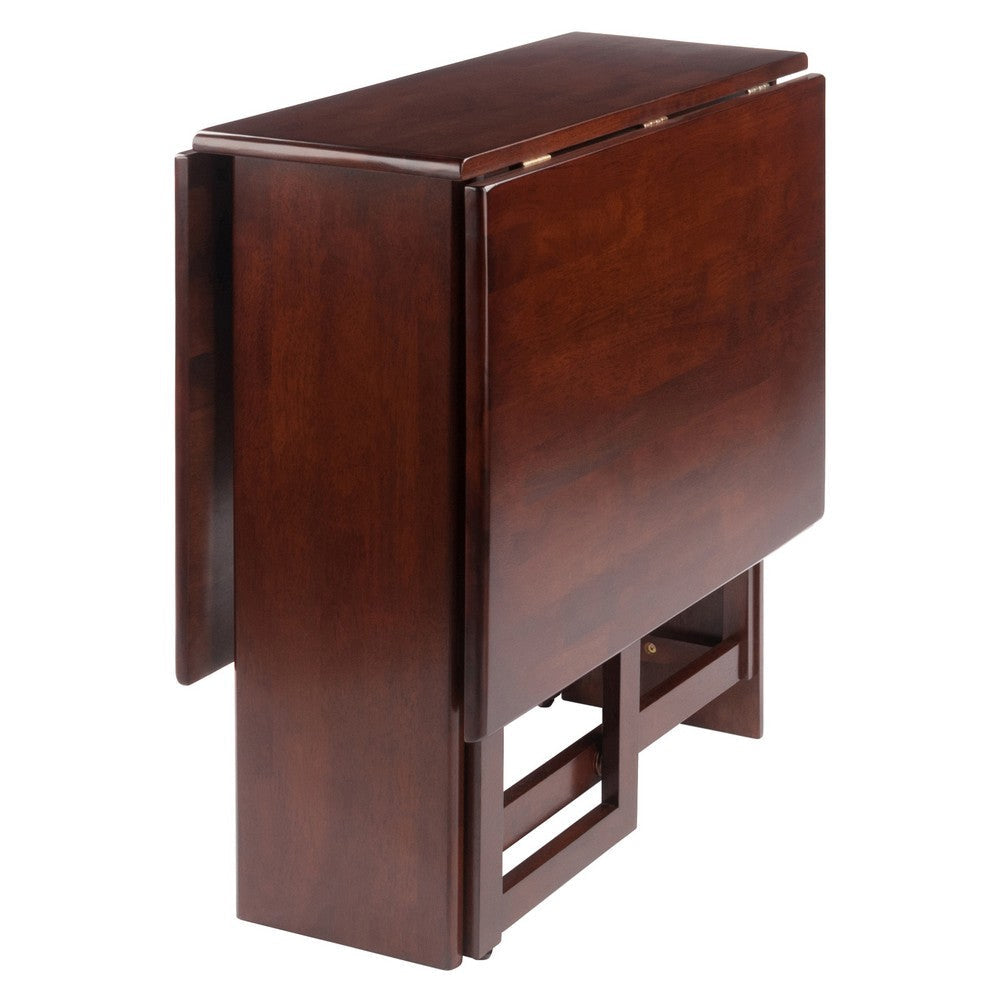 Clara Double Drop Leaf Dining Table Walnut WIN-94447