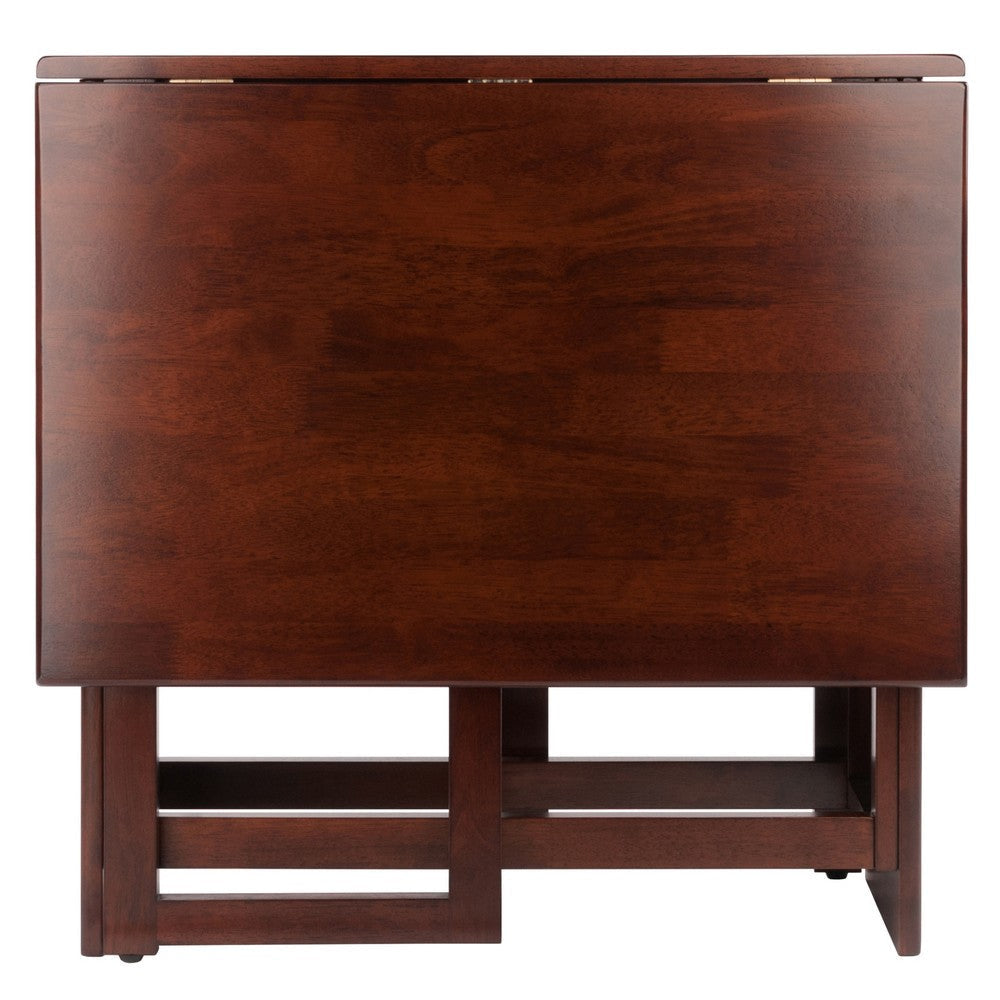 Clara Double Drop Leaf Dining Table Walnut WIN-94447