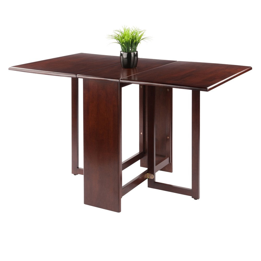 Clara Double Drop Leaf Dining Table Walnut WIN-94447