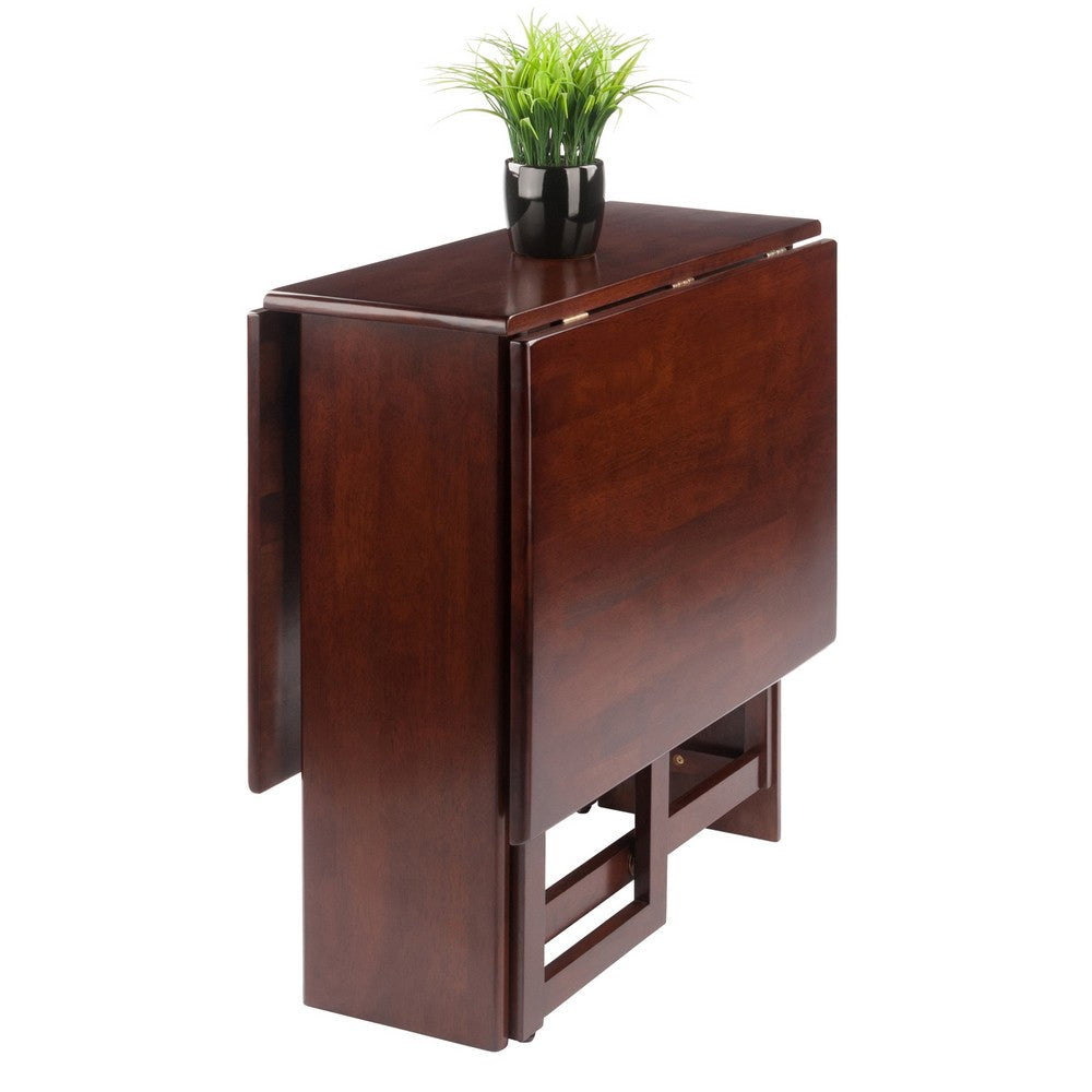 Clara Double Drop Leaf Dining Table Walnut WIN-94447