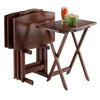 Dylan 5-Pc Oversized Snack Table Set Walnut WIN-94517