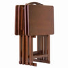 Alex 5-Pc Snack Table Set Walnut WIN-94533