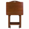 Alex 5-Pc Snack Table Set Walnut WIN-94533