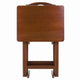 Alex 5-Pc Snack Table Set Walnut WIN-94533