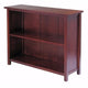 Milan Wide 2-Section Storage Shelf, Walnut