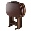Corbett 5-Pc Oversized Snack Table Set Walnut WIN-94594