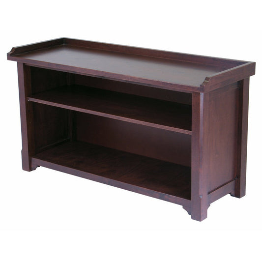 Milan Storage Hall Bench, Walnut