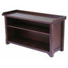 Milan Storage Hall Bench, Walnut
