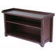 Milan Storage Hall Bench, Walnut