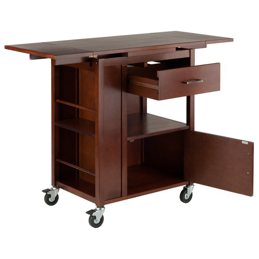 Gregory Extendable Top Kitchen Cart Walnut WIN-94643