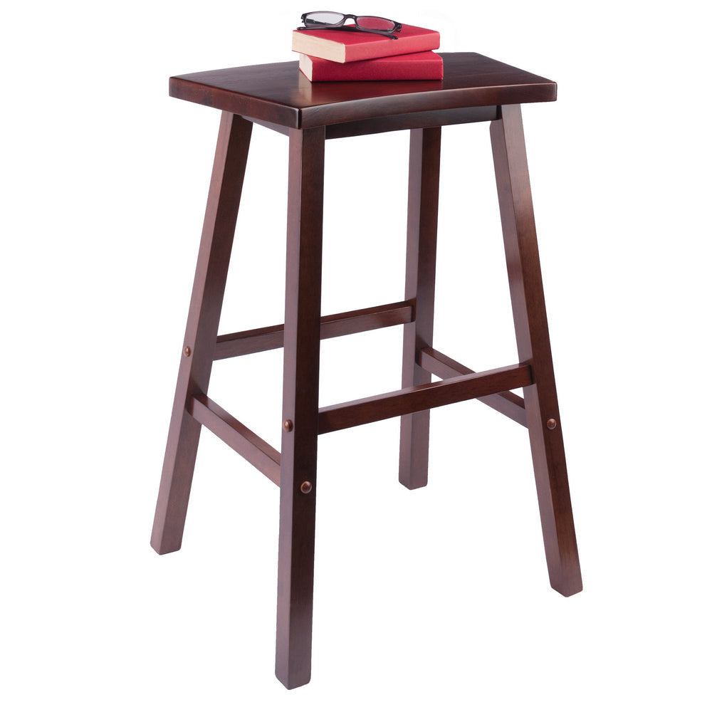 Katashi Fan Shape Bar Stool Walnut WIN-94830
