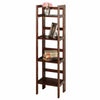 Terry Narrow 4-Tier Foldable Shelf, Walnut