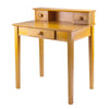 Studio Home Office Desk and Hutch, Honey