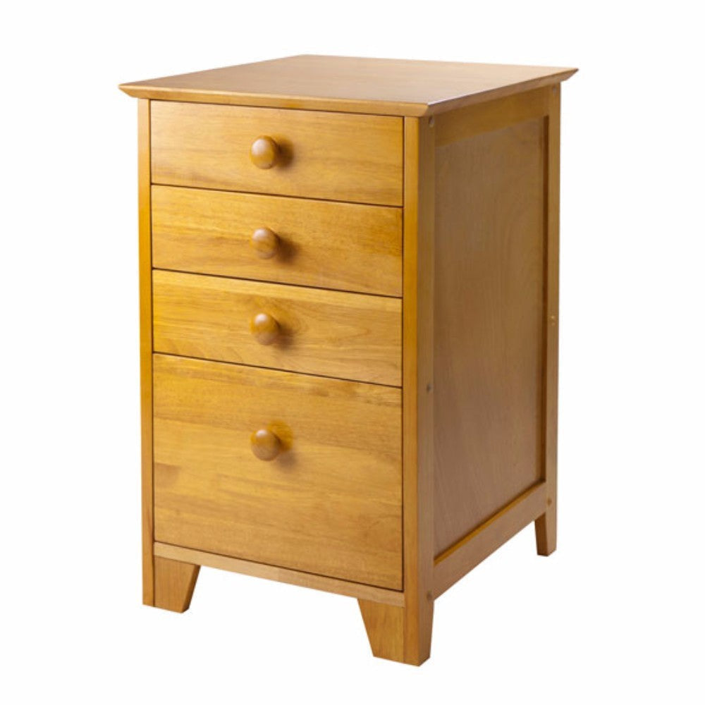 Studio Home Office File Cabinet, Honey