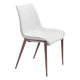 Magnus Dining Chair (Set of 2) White & Walnut
