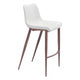 Magnus Barstool (Set of 2) White & Walnut