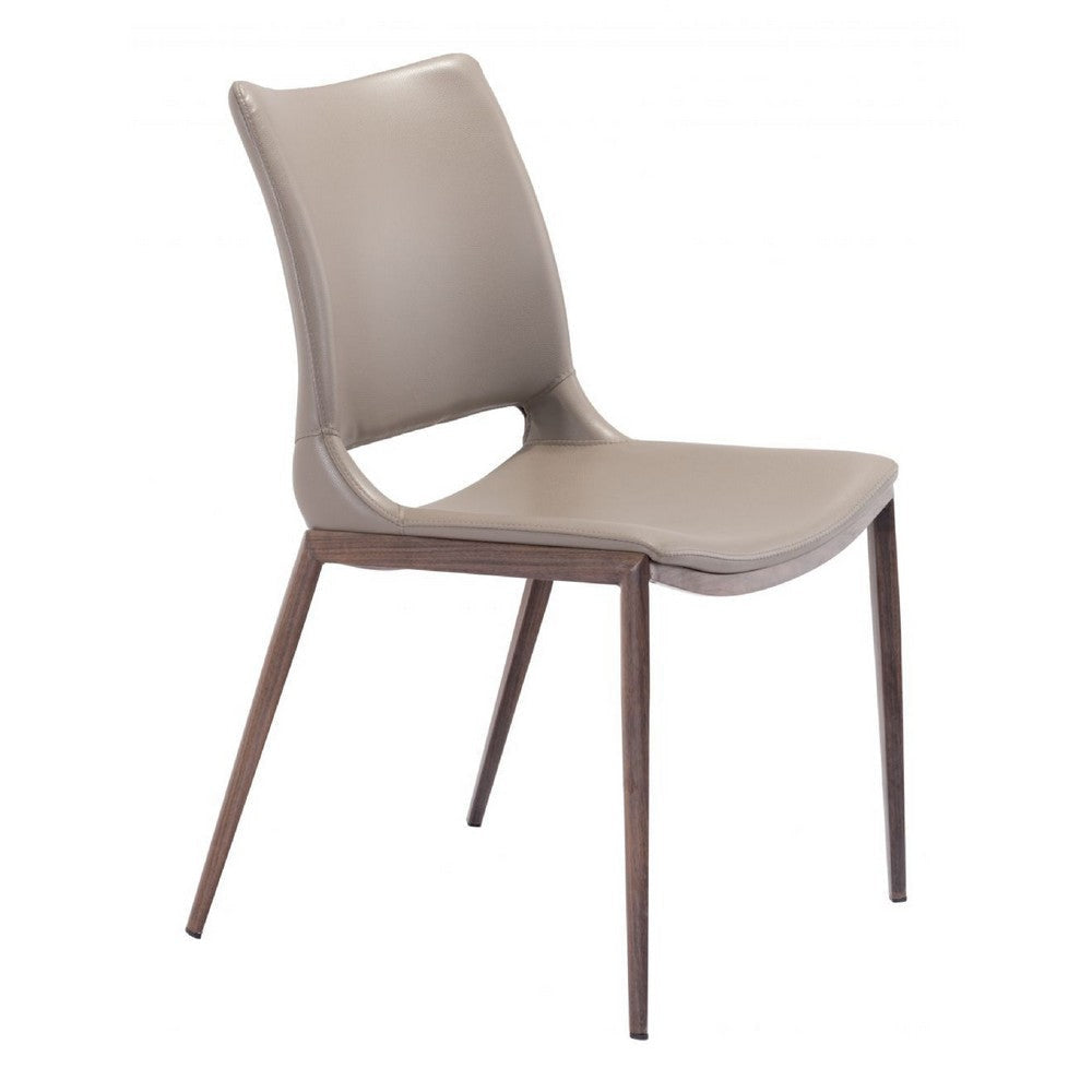 Ace Dining Chair (Set of 2) Brown & Walnut