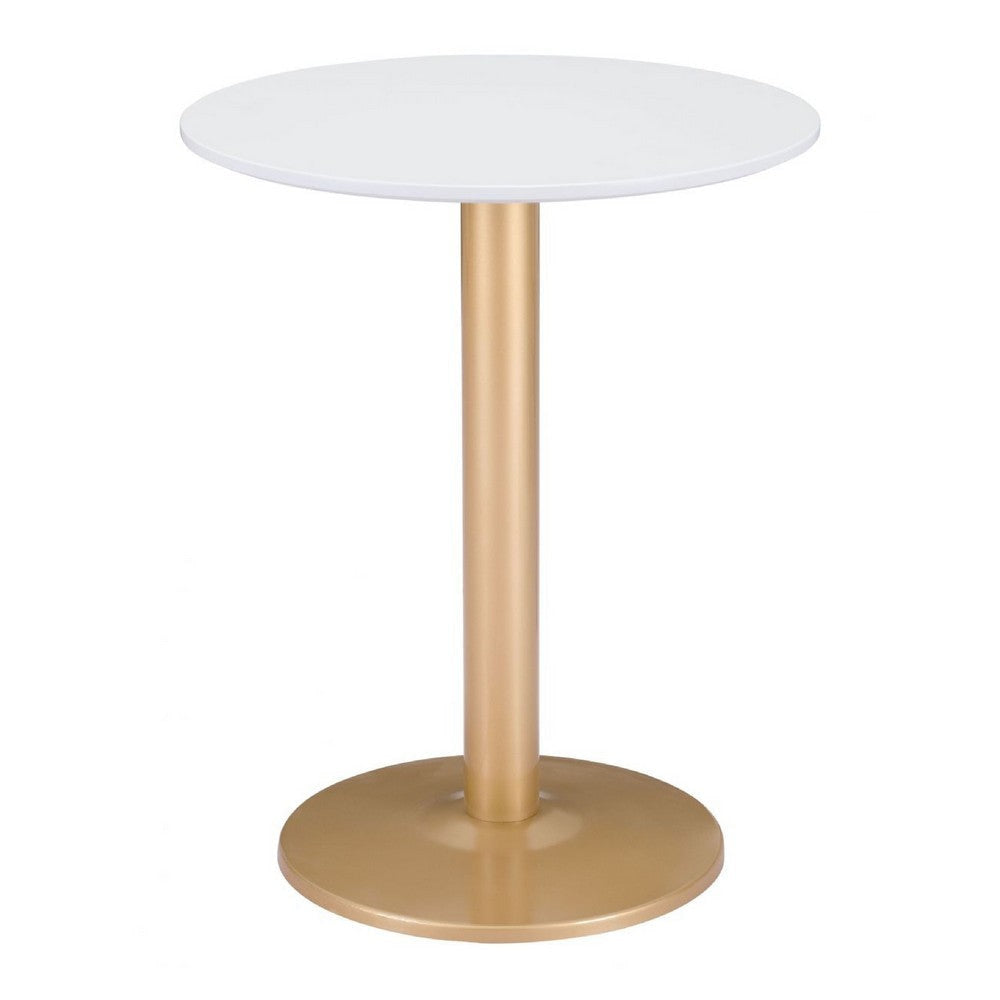 Alto Bistro Table White & Gold