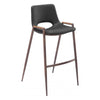 Desi Barstool (Set of 2) Black & Walnut
