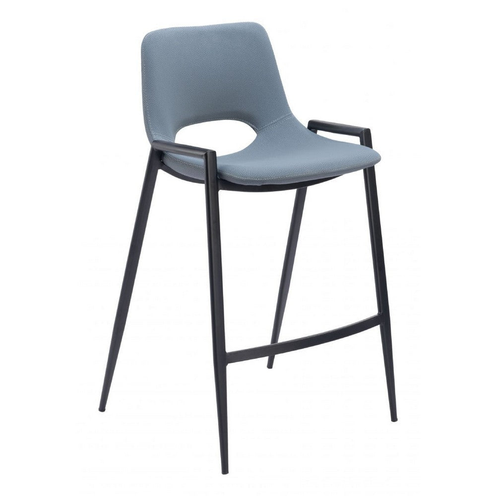 Desi Counter Stool (Set of 2) Azure Gray