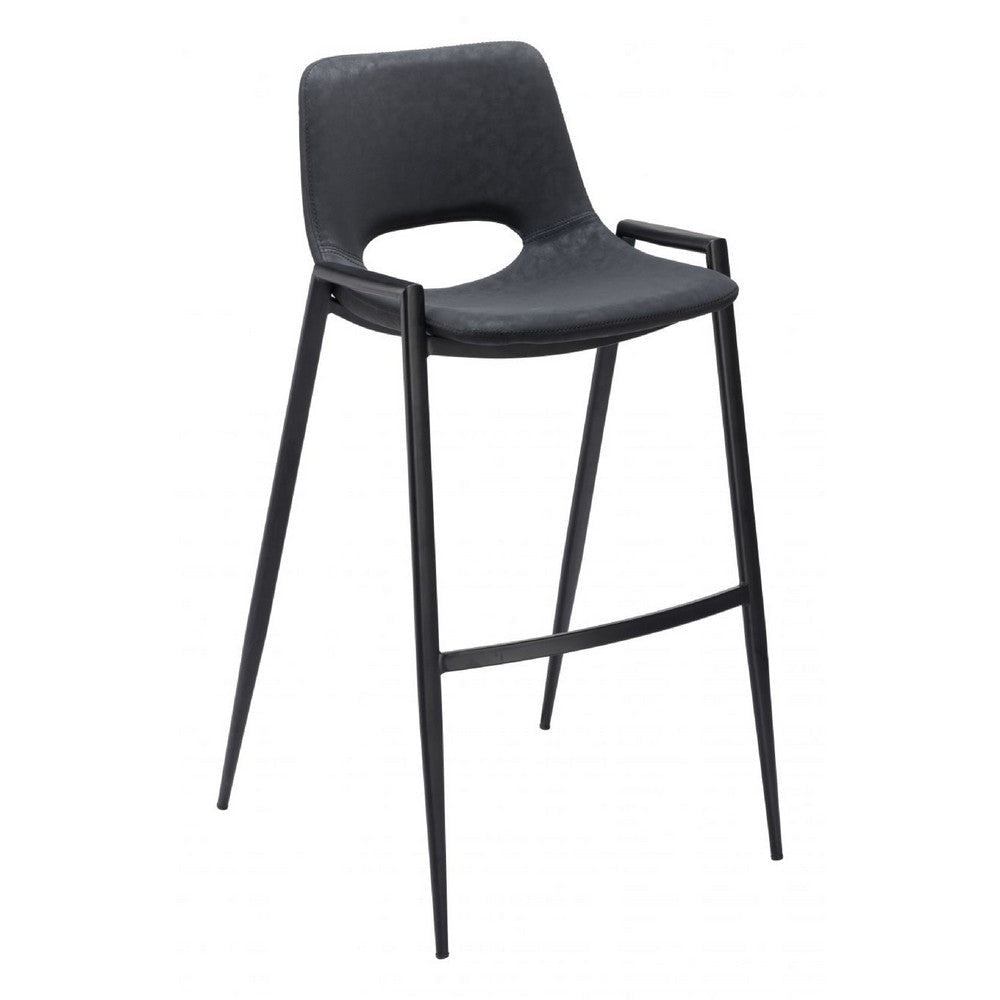 Desi Barstool (Set of 2) Black