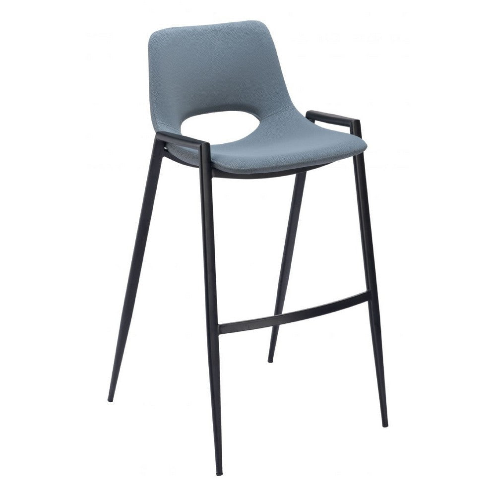 Desi Barstool (Set of 2) Azure Gray