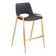 Desi Counter Stool (Set of 2) Black & Gold