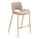 Desi Counter Stool (Set of 2) Beige & Gold