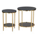 Koper Coffee Table Set (2-Piece) Black