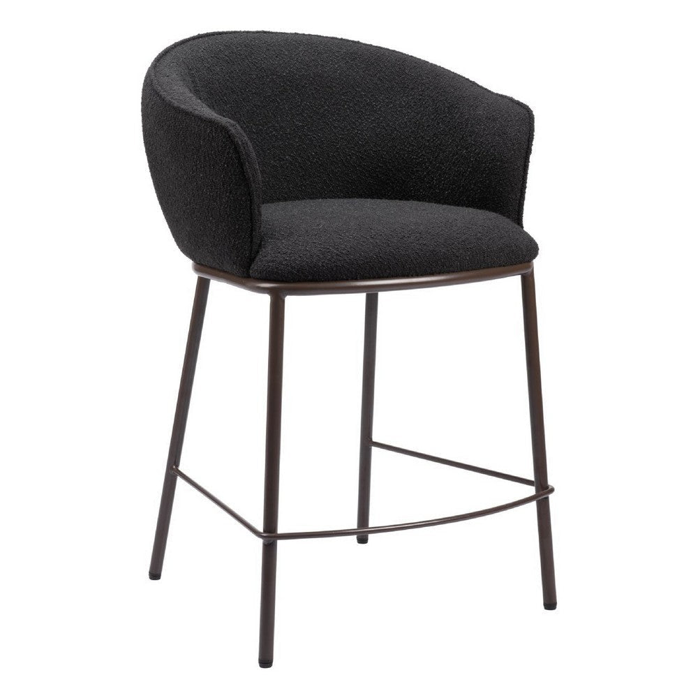 Essen Counter Stool Black & Bronze