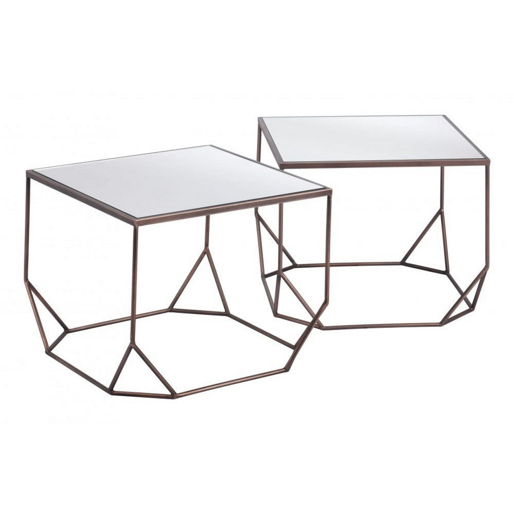 Arzon Coffee Table Set (2-Piece) Bronze