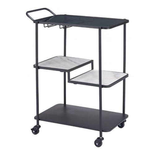 Constanza Bar Cart Black