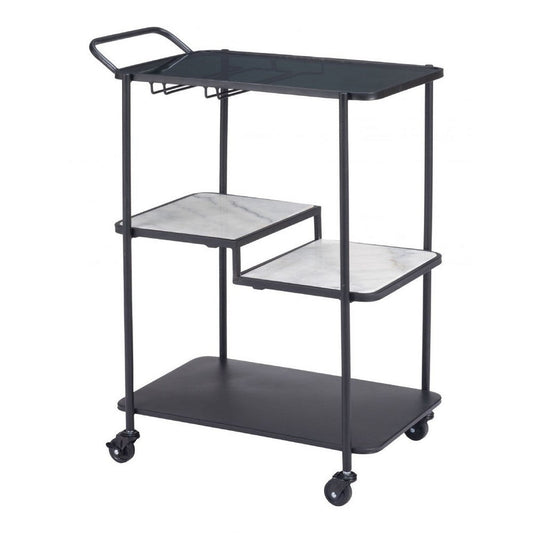 Constanza Bar Cart Black
