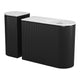 Ormara Console Table Set (2-Piece) White & Black