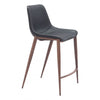 Magnus Counter Stool (Set of 2) Black & Walnut