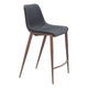 Magnus Counter Stool (Set of 2) Black & Walnut