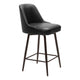 Keppel Swivel Counter Stool Black & Bronze