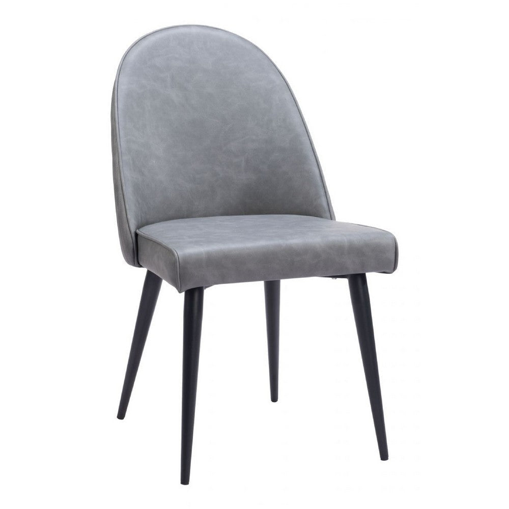 Silloth Armless Dining Chair (Set of 2) Gray