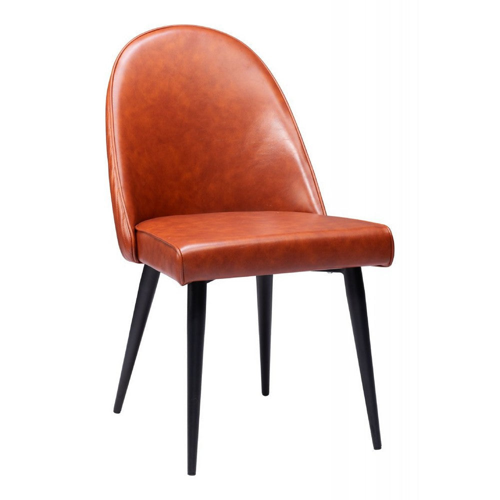 Silloth Armless Dining Chair (Set of 2) Brown